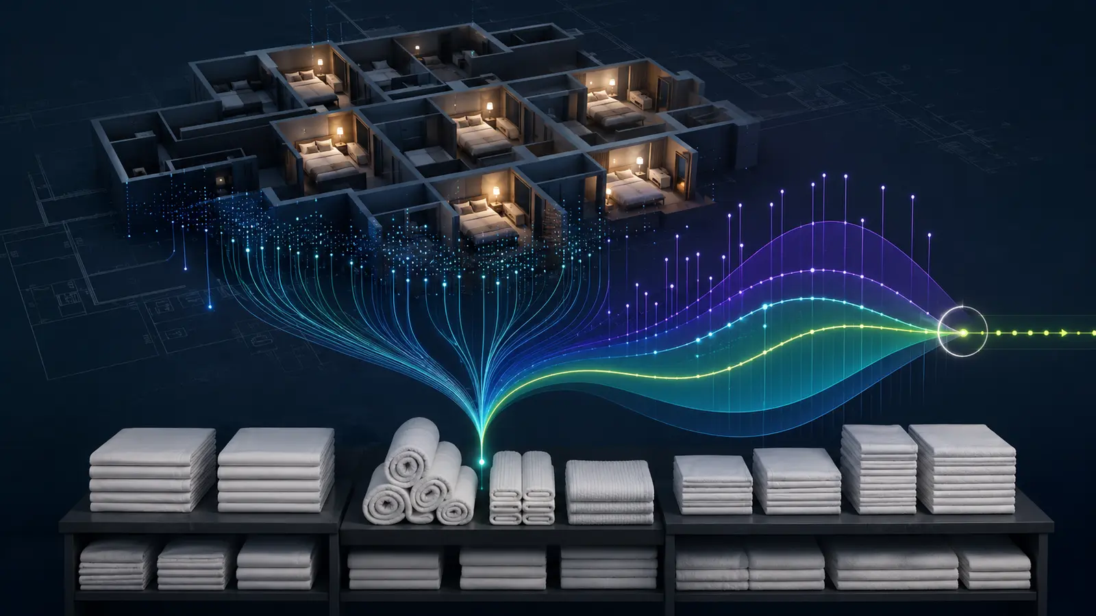 Hotel rooms linked to predicted textile requirements