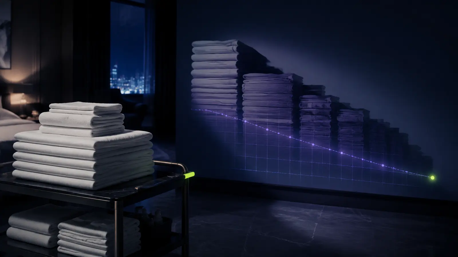 Early warning signal for an approaching textile shortage
